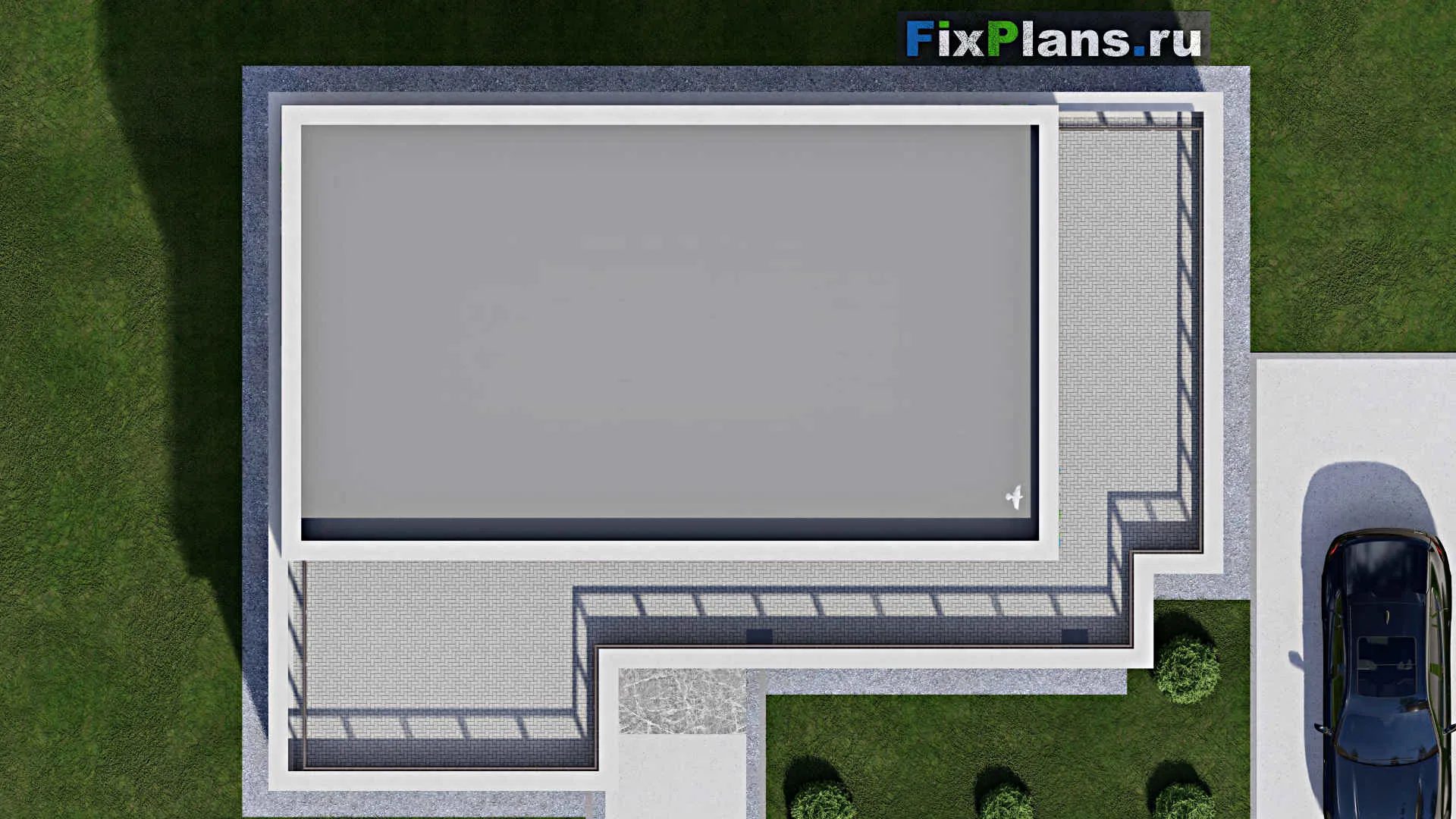 F-1889 - Проект двухэтажного дома 11 на 15, площадью 200 м² с балконом и 3 спальнями