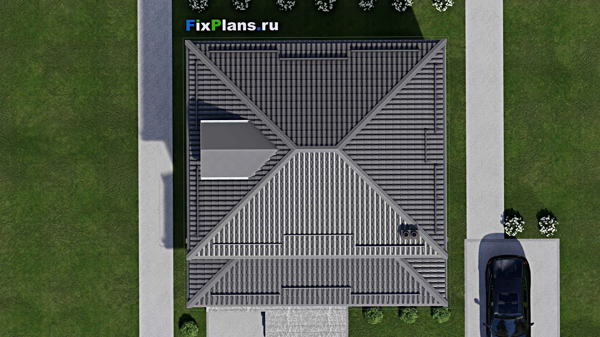 F-3221 - Планы двухэтажного дома 10 на 11, площадью 140 м² с террасой и 3 спальнями