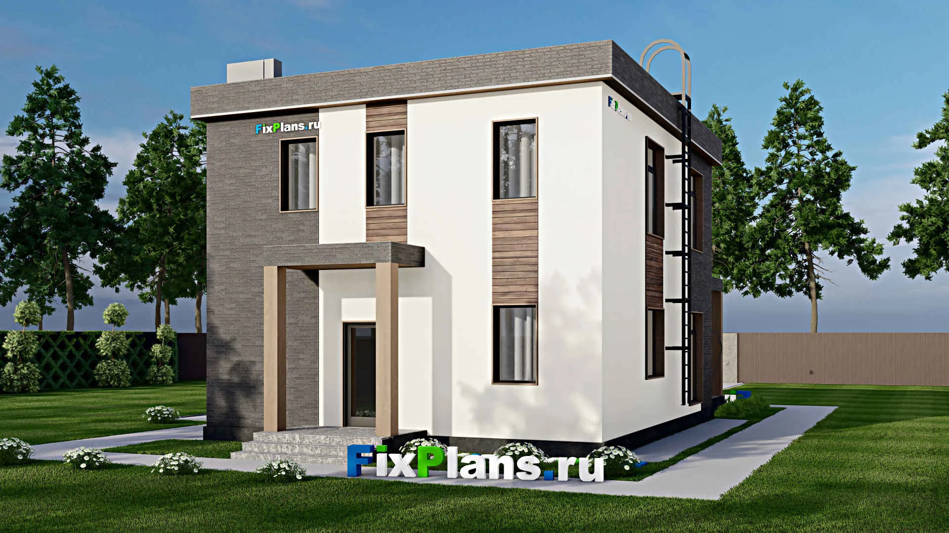 F-5615 - Проект двухэтажного дома 9 на 11, площадью 160 м² с 4 спальнями