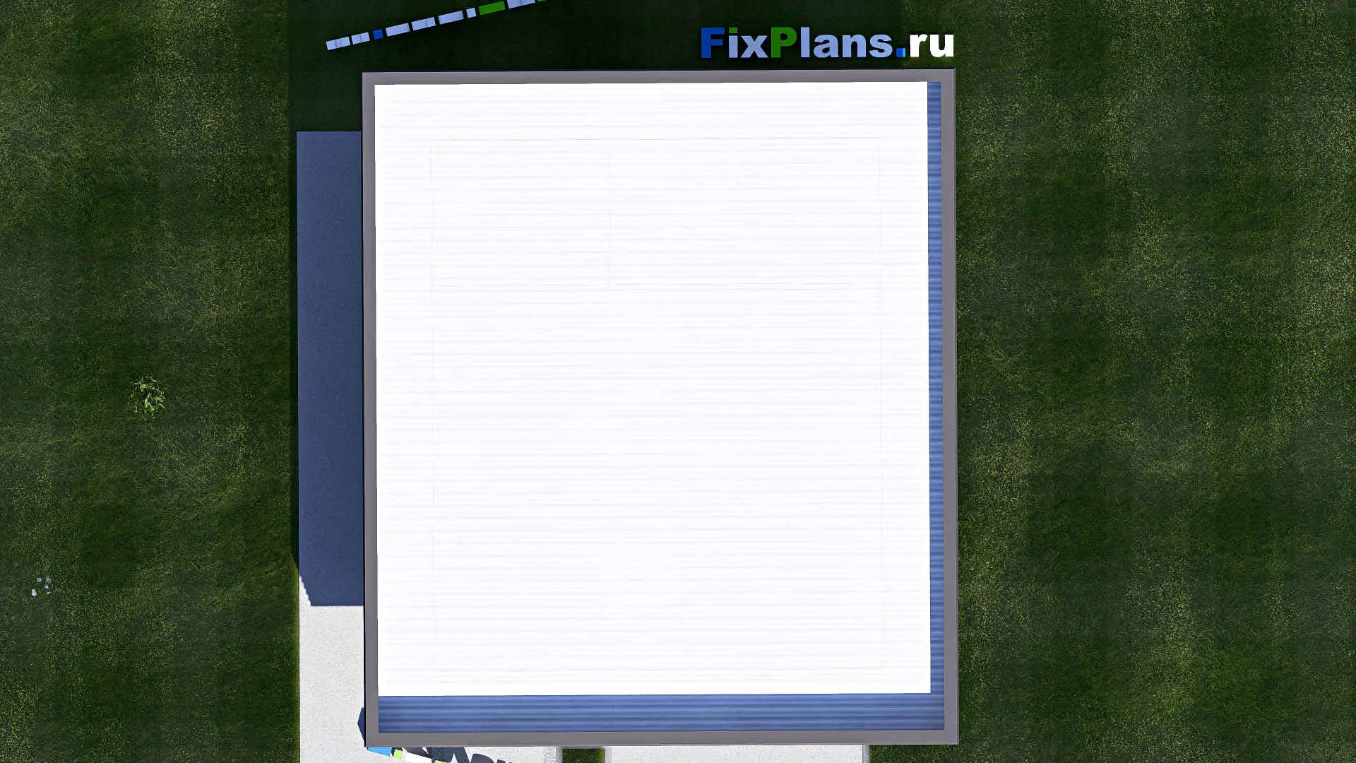 F-21059 - Проект гаража 8 на 9, площадью 60 м² на 2 машиноместа