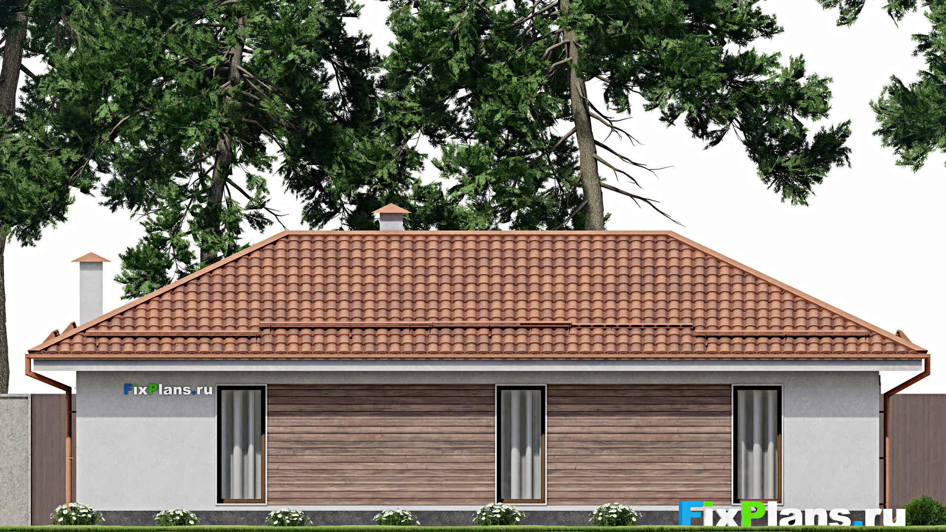 F-10655 - Проект бани 10 на 14, площадью 90 м² с санузлом