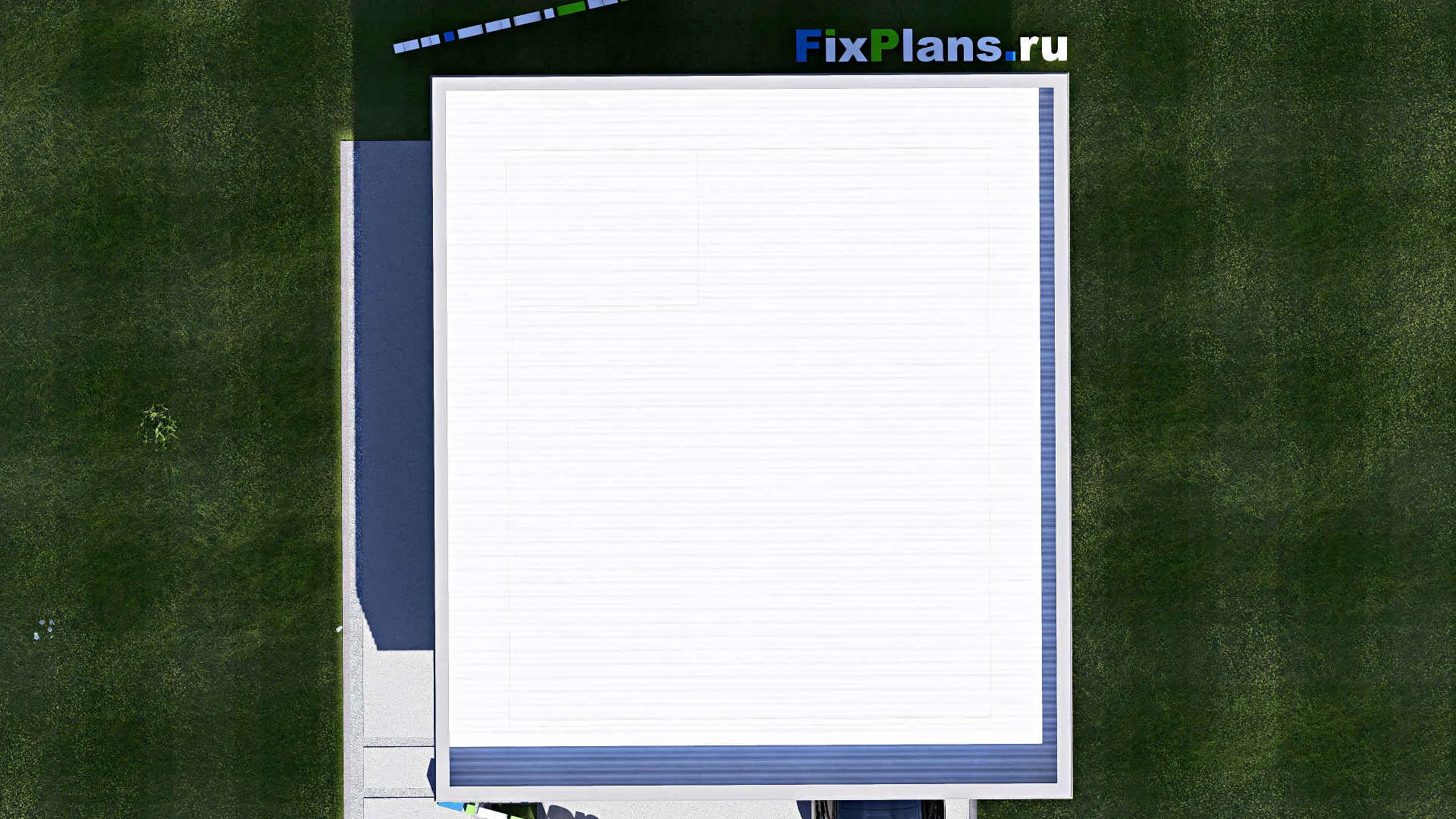 F-21086 - Проект гаража 8 на 9, площадью 60 м² на 2 машиноместа