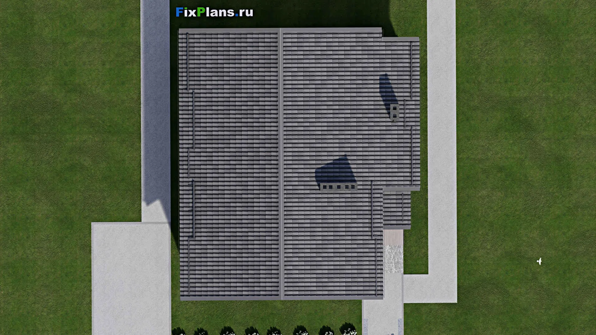 F-7442 - Проект дома с мансардой 11 на 13, площадью 150 м² с 4 спальнями