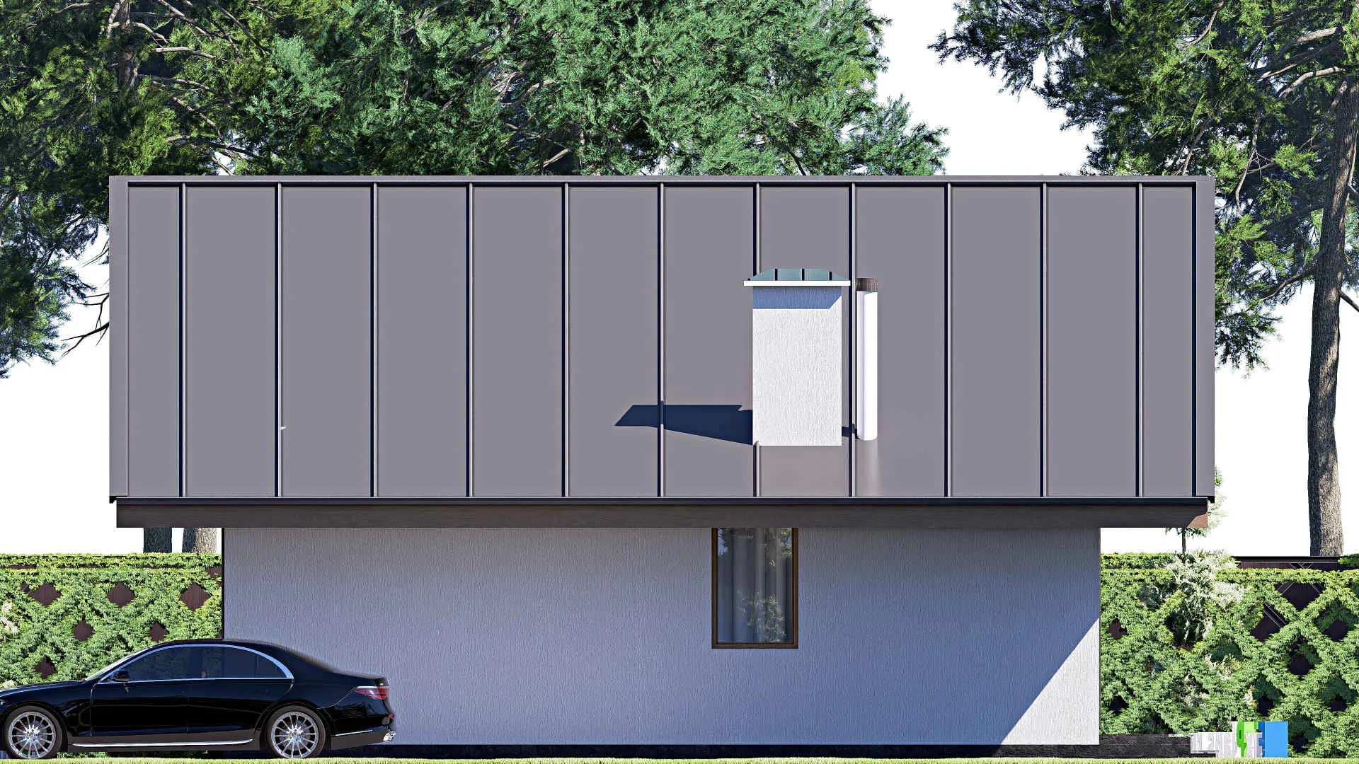 F-19907 - Проект одноэтажного дома 11 на 14, площадью 110 м² с 2 спальнями