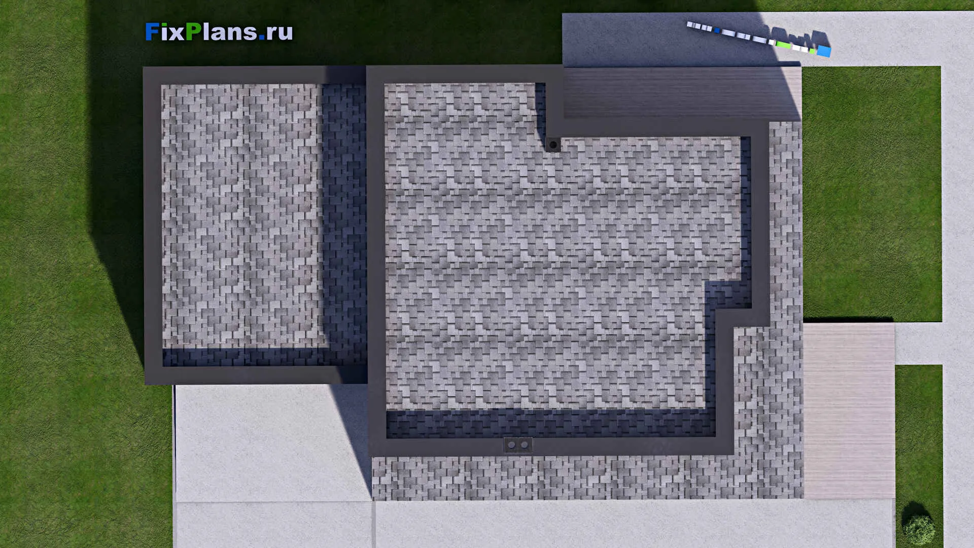 F-16280 - Проект двухэтажного дома 12 на 21, площадью 290 м² с 3 спальнями