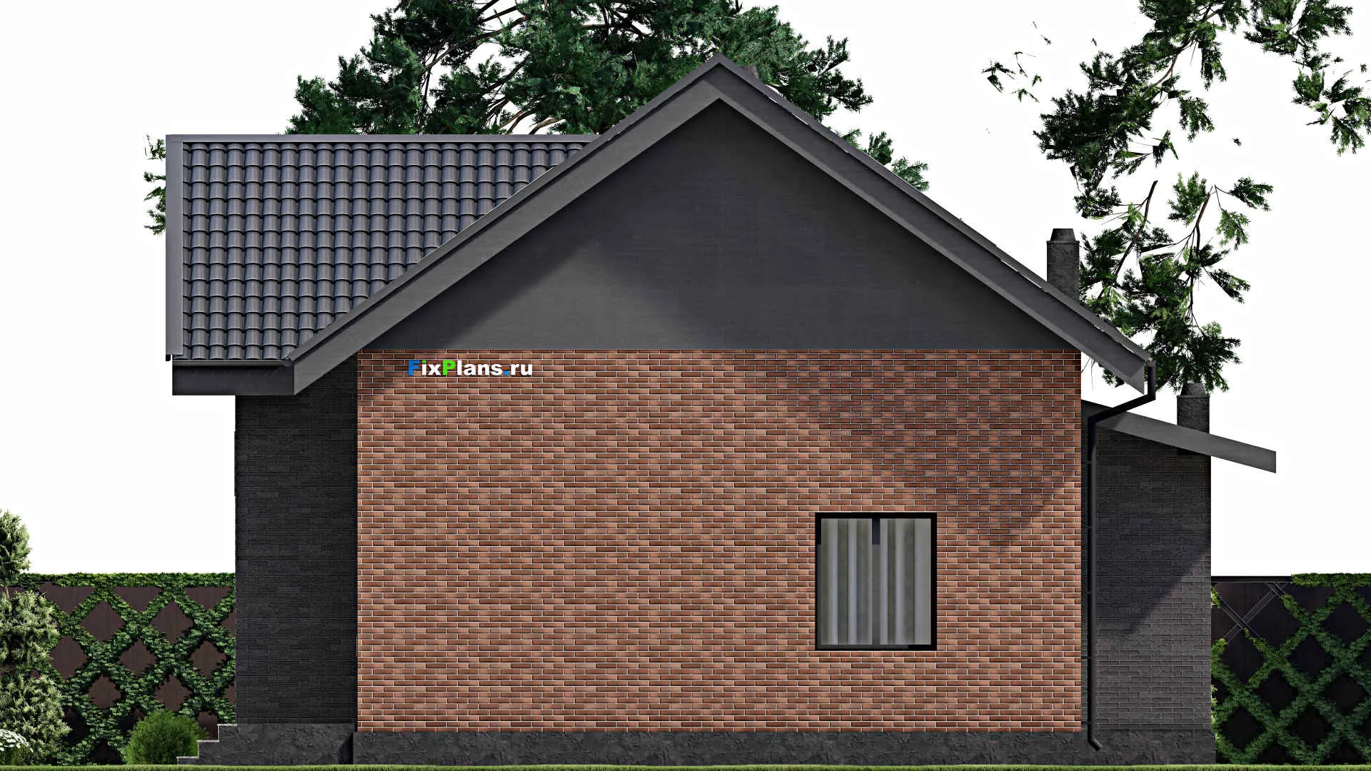 F-4130 - Проект дома с мансардой 12 на 13, площадью 200 м² с 6 спальнями